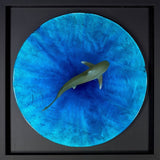 Nick oneill shark artist mixed media limited edition framed