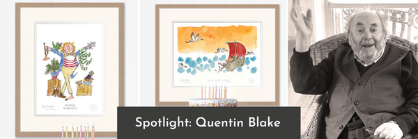 Quentin Blake and Roald Dahl, Champions of the World | The Rose Gallery