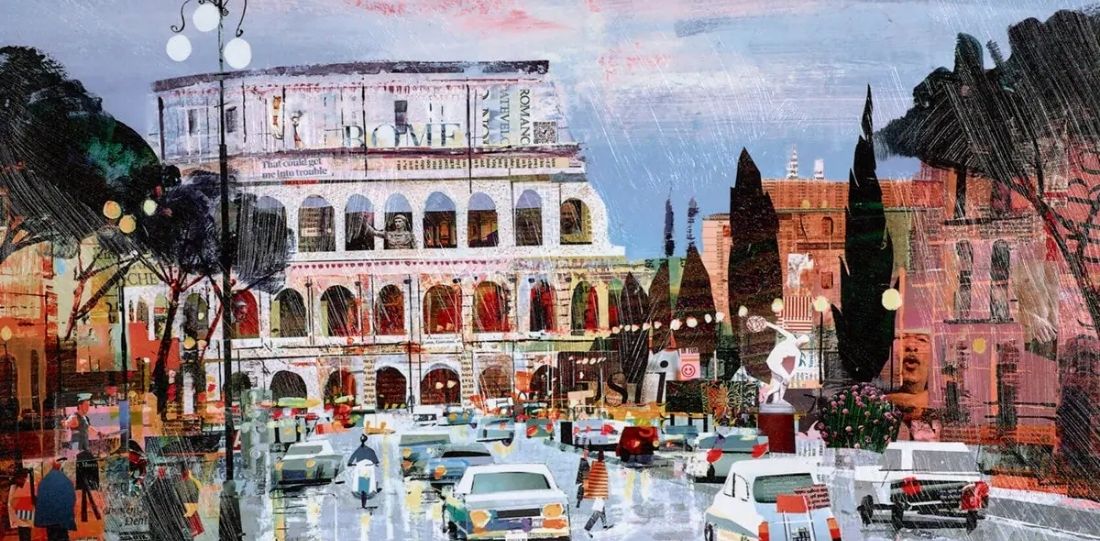 Italy Artwork Rome Venice and the Riviera 