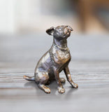 Richard Cooper solid bronze jack russell sitting 
