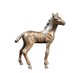 Richard Cooper solid bronze sculpture Mare & foal horses 1170