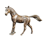 Richard Cooper solid bronze sculpture Mare & foal horses 1170