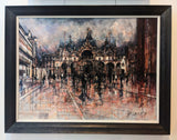 Alena Carvalho St Mark's At Night Original Framed Artwork