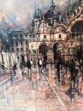 Alena Carvalho St Mark's At Night Original Framed Artwork