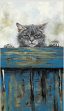 Anthony Dobson art Neighbourhood watch cat limited edition canvas