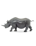 sculpture of black rhino
