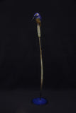 Bronze sculpture of kingfisher on fine branch