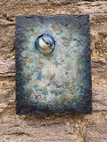 Wall sculpture of blue tit