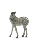 Zebra sculpture on a white background