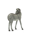 Zebra sculpture on a white background
