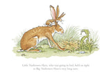 Ania Jeram Little Nutbrown Hare held on tight mounted