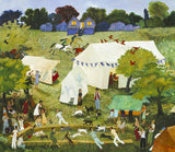 Anna Pugh Kipper Egging Florrie On Signed Limited Edition Giclee Print