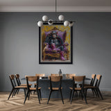 Boid Booty call chimp artwork in room setting