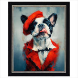Boid French Bulldog artist proof framed satirical artwork