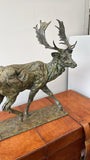 Bronze deer sculpture Will montgomery