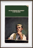 Connor Brothers Satirical limited edition art print my relationship with whiskey