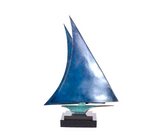 Duncan MacGregor Call of the sea bronze sculpture yacht