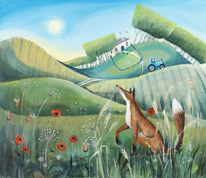 Carolyn Pavey Fox in the Meadow mounted