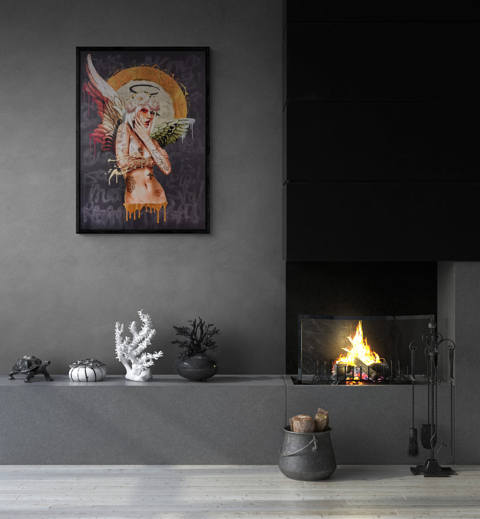 The Fallen Angel Original Matt Herring The Rose Gallery