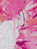 Abstract art with pink, white, and purple colors
