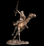 Bronze statue of a Rider on Camelback Hunting