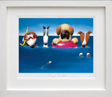 Doug Hyde Doggie Paddle Art Print