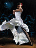 Fabian Perez Limited edition art Flamenca de Blanco