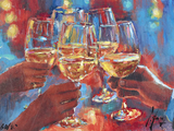 Wine And Blue Lights - Set
