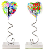 Flying Balloon Heart Sculpture