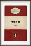Connor Brothers Fuck it red framed Penguin classics art