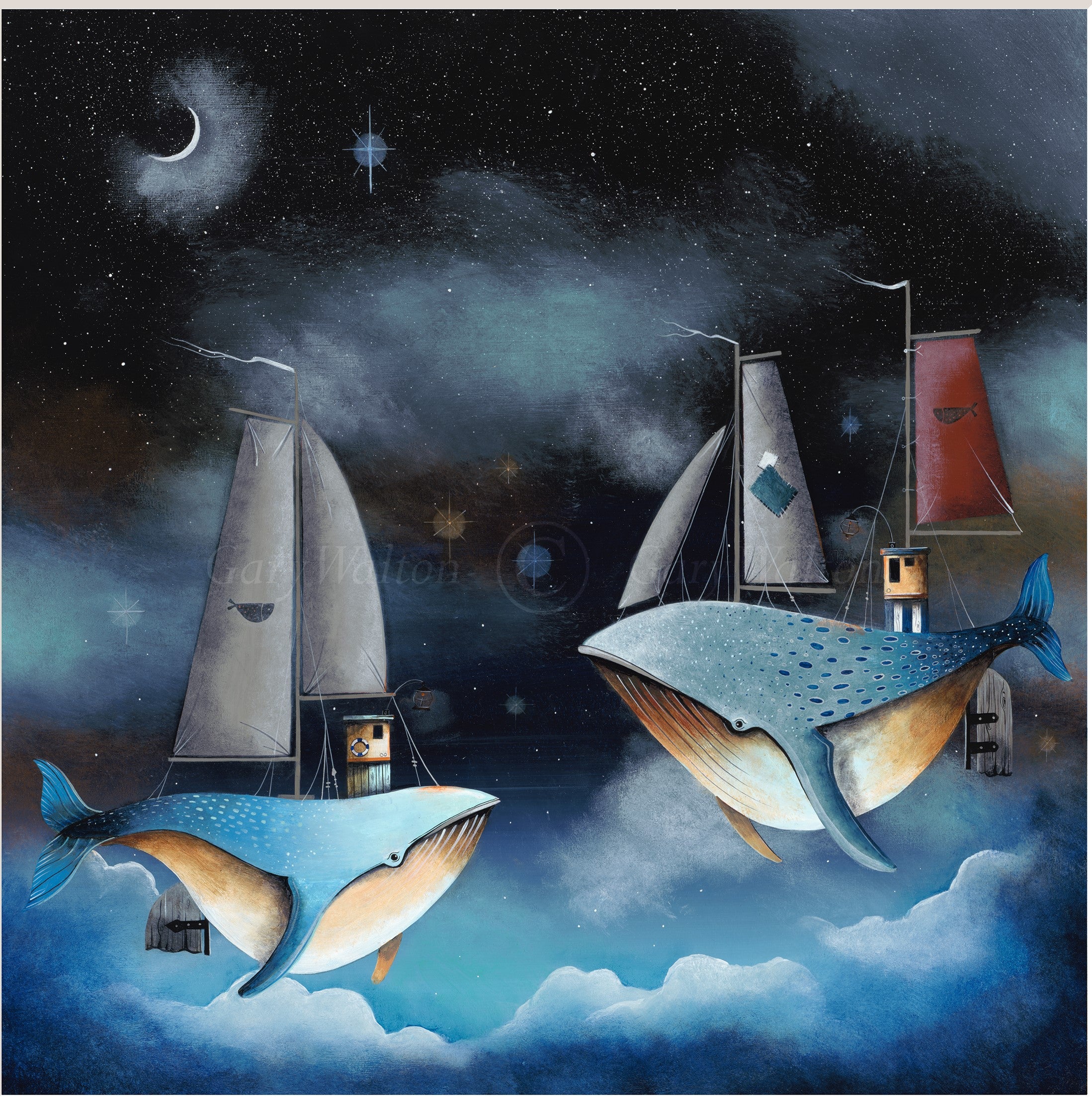 Gary Walton The Whales Tale art print