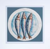Giles Ward Three Sardines on a Plate