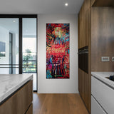 Coca-Cola-Artwork-on-wall-in-modern-Kitchen