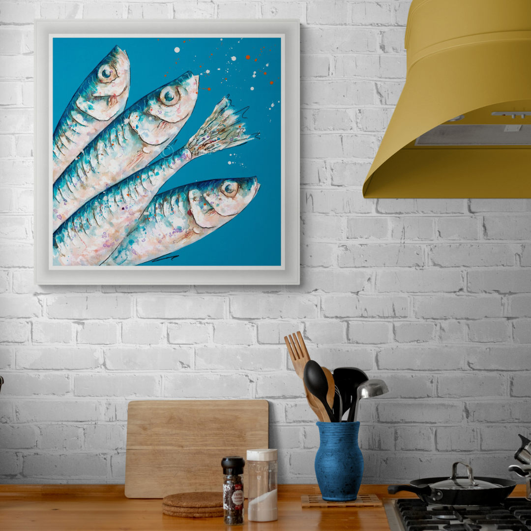Four Sardines by artist Giles Ward