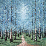Inam blue & green woods limited edition art print on canvas