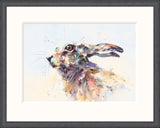 Jake Winkle Watchful hare framed