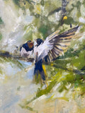 Josie Appleby Swallows Amongst the Trees - Original