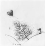 Doug Hyde original sketch christmas love