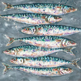 Mackerel Swim by artist Giles Ward 