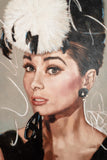 Mark Spain Audrey Hepburn with Black and White Hat - Original