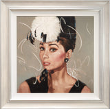 Mark Spain Audrey Hepburn with Black and White Hat - Original