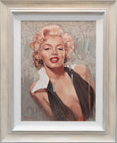 Mark Spain Original painting Marilyn in white collar