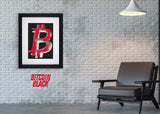 Mr. Brainwash Bitcoin artwork black framed on wall