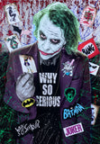Mr Sly Why So Serious Heath Ledger The Joker Original Framed Artwork