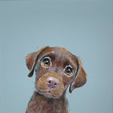 Choccy Pup by artist Nicky Litchfield
