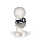 One Love Sculpture (White and Silver)