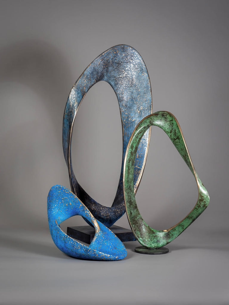 Abstract Blue Bronze Sculpture | Adam Paddon | Free UK Delivery from ...