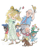 Quentin Blake H is for Hair Limited Edition art