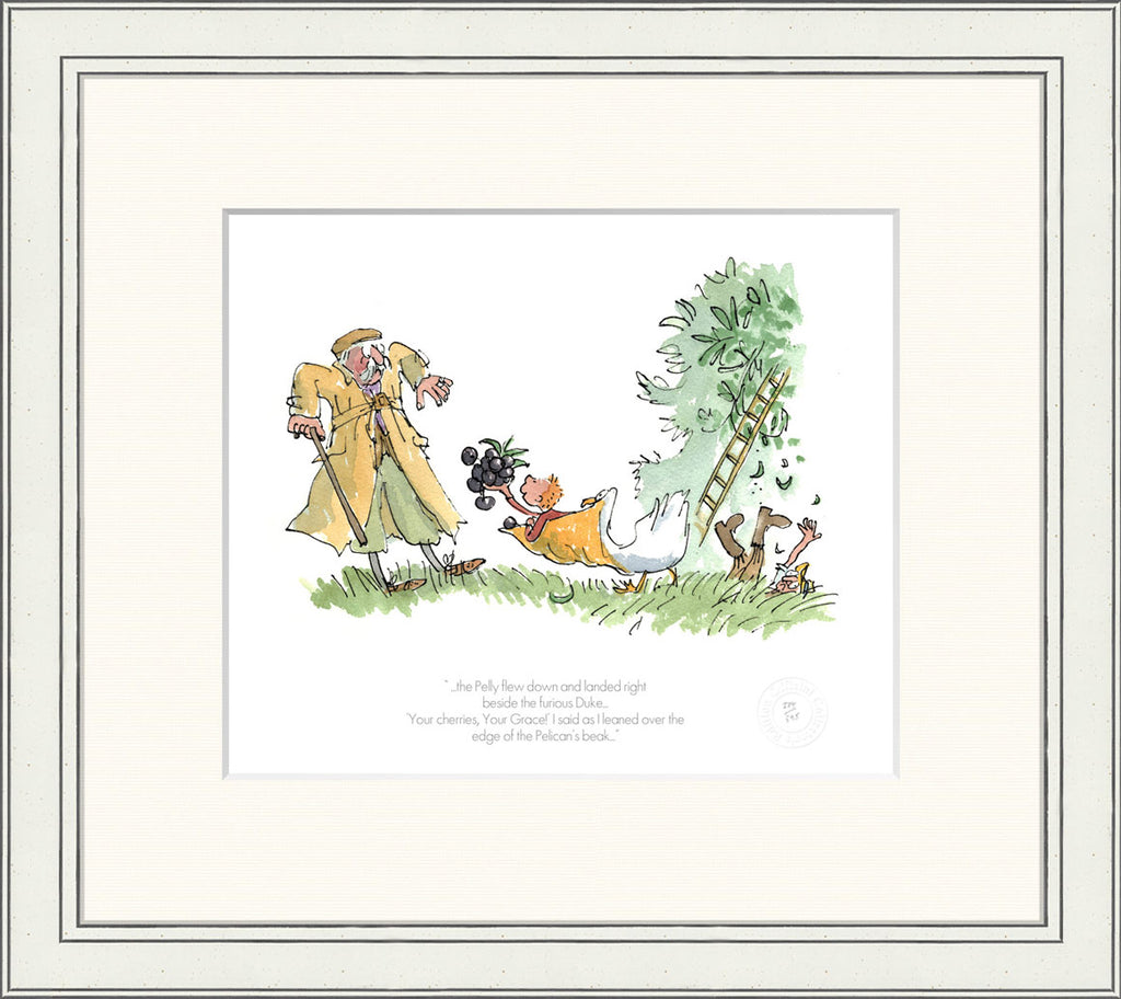 Your Cherries, Your Grace | Quentin Blake | Art Print from The Rose Gallery