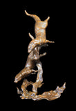 Bronze Sculpture of Otters Playing
